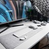 DeltaHub Podloga za miš Minimalistic Desk Mat Felt  Light Grey - L