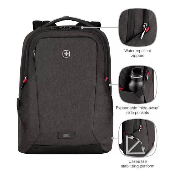 Ruksak za laptope do 16" Wenger MX Professional, tamno sivi