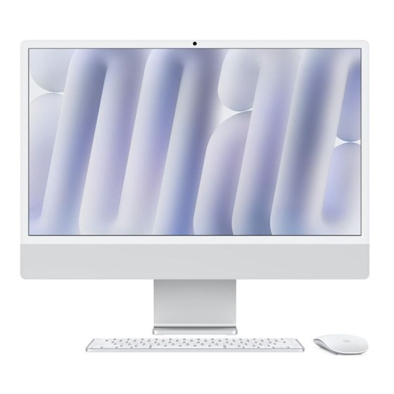 Apple 24-inch iMac with Retina 4.5K display, Apple M4 chip with 10-core CPU and 10-core GPU, 24GB, 512GB SSD - Silver