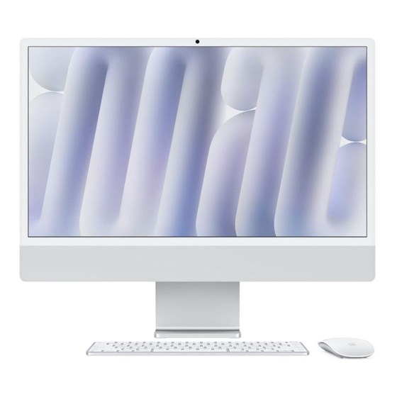 Apple 24-inch iMac with Retina 4.5K display, Apple M4 chip with 10-core CPU and 10-core GPU, 24GB, 512GB SSD - Silver