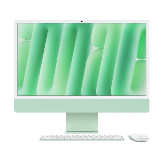 Apple 24-inch iMac with Retina 4.5K display, Apple M4 chip with 10-core CPU and 10-core GPU, 24GB, 512GB SSD - Green