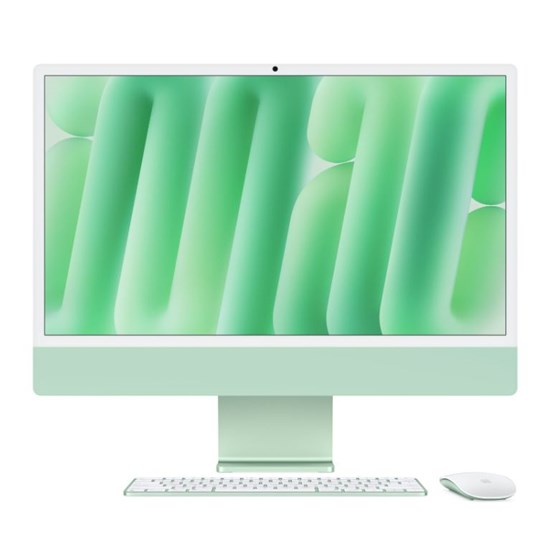 Apple 24-inch iMac with Retina 4.5K display, Apple M4 chip with 8-core CPU and 8-core GPU, 16GB, 256GB SSD - Green