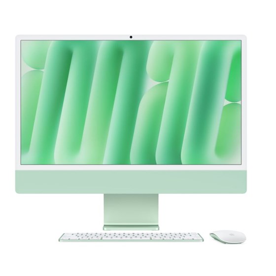 Apple 24-inch iMac with Retina 4.5K display, Apple M4 chip with 10-core CPU and 10-core GPU, 16GB, 256GB SSD - Green