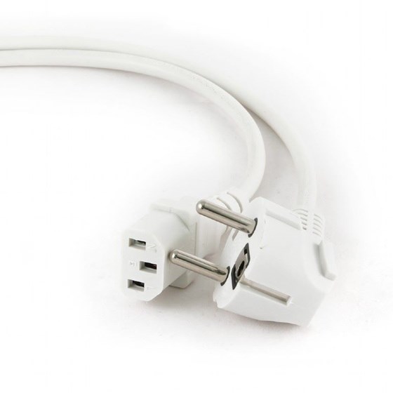 Kabel za napajanje Schuko (C13) 1.8m Gembird bijeli, PC-186W-VDE