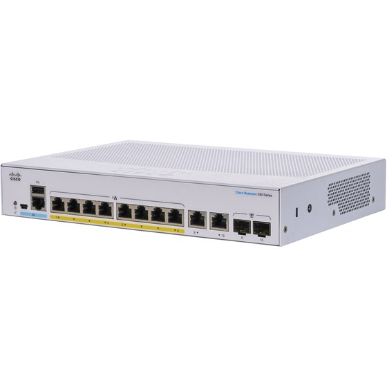 Cisco CBS350-8P-E-2G Managed 8-port GE, PoE+ 60W, Ext PS, 2x1G Combo
