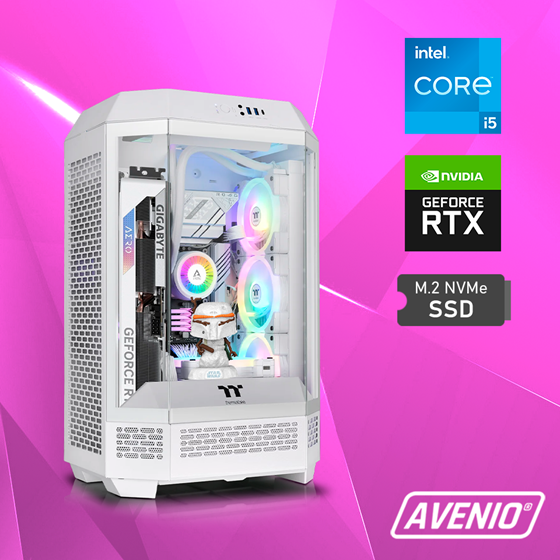 Avenio XMas Intel Core i5 14600KF 5.30GHz 32GB DDR5 1TB SSD NVMe W11P nVidia GeForce RTX 4060 Ti 8GB GDDR6  P/N: 02242835