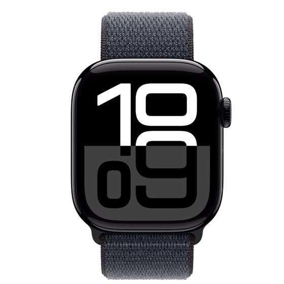 Apple Watch S10 GPS 42mm Jet Black Alu Case with Ink Sport Loop