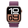 Apple Watch S10 GPS 42mm Rose Gold Alu Case with Plum Sport Loop
