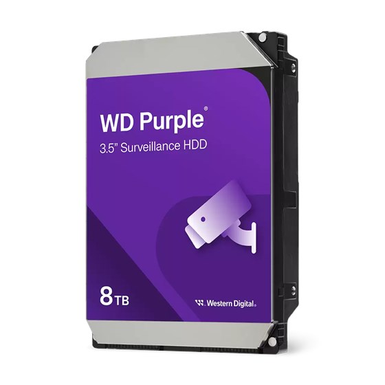 HDD 8TB WD Purple 3.5",  SATA 6Gb/s, 5640rpm, 256MB cache, WD85PURZ