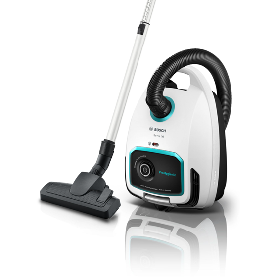 Bosch BGL6HYG1, Usisavač s vrećicom, ProHygienic, Bijela