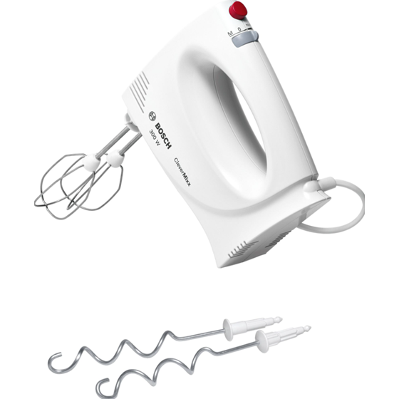 Bosch MFQ3010, Ručni mikser, CleverMixx, 300 W, Bijela, Crvena