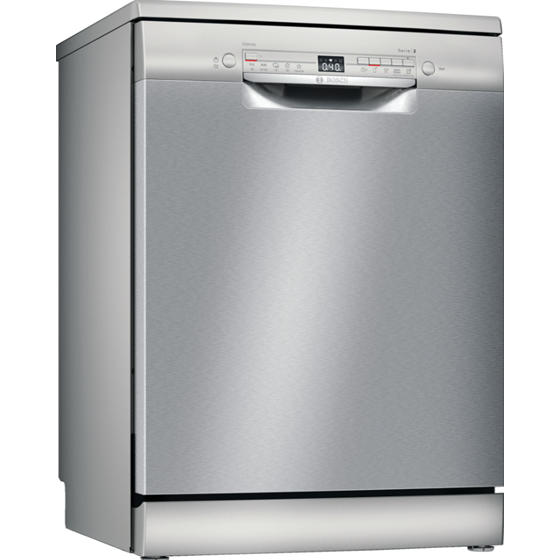 Bosch SMS2ITI33E, Samostojeća perilica posuđa, 60 cm, Brušeni čelik, s premazom protiv otisaka prstiju
