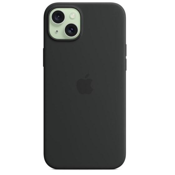Apple iPhone 15 Plus Silicone Case w MagSafe - Black, mt103zm/a