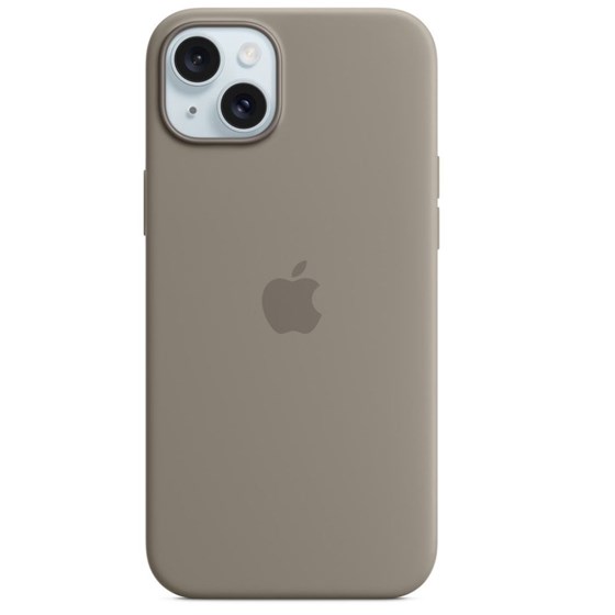 Apple iPhone 15 Plus Silicone Case w MagSafe - Clay, mt133zm/a