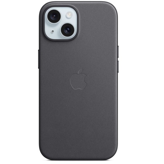 Apple iPhone 15 FineWoven Case w MagSafe - Black, mt393zm/a