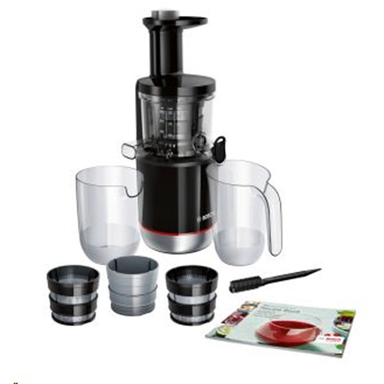 Bosch MESM731M,Sokovnik za hladno prešanje, VitaExtract, 150 W, Crna, Brušeni nehrđajući čelik