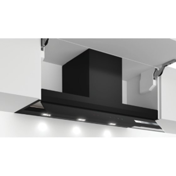 Bosch DBB97AM60, Potpuno integrirana napa, 90 cm, crno staklo, Crna
