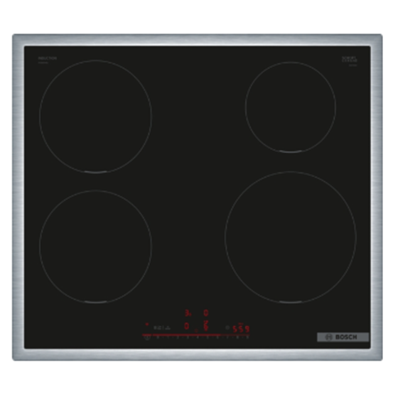 Bosch PIE645HB1E, Indukcijska ploča za kuhanje, 60 cm, Crna, ugradnja s okvirom