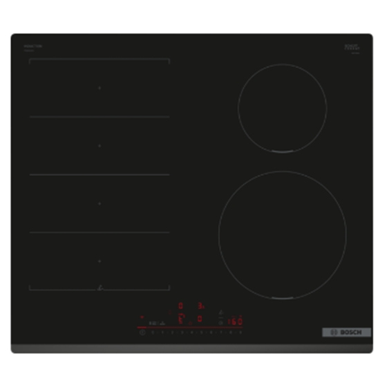 Bosch PIX631HC1E, Indukcijska ploča za kuhanje, 60 cm, Crna, ugradnja bez okvira