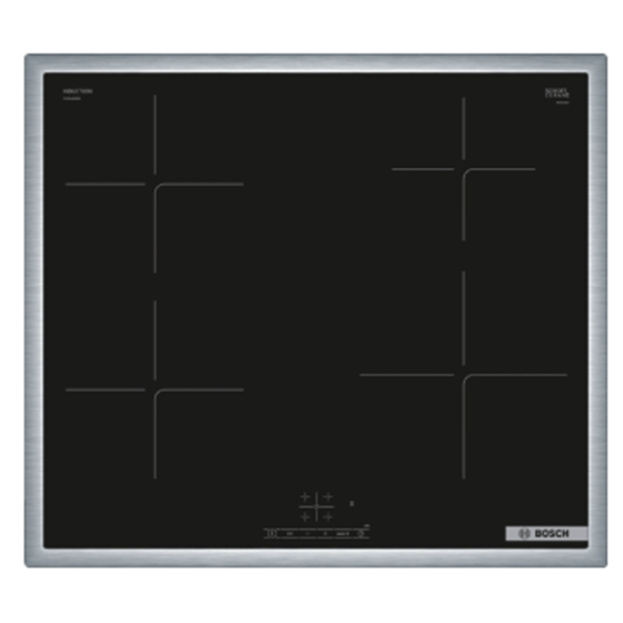 Bosch PUE64KBB5E, Indukcijska ploča za kuhanje, 60 cm, Crna, ugradnja s okvirom