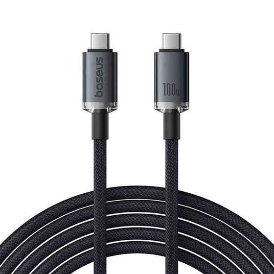 Kabel USB C - USB C Baseus Fast Charging Crystal Shine 100W, 20Gbps, 1.5m, P10318204111-00