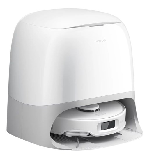 Roborock Qrevo Curv 5A1 robotski usisavač sa samopražnjenom stanicom, bijela