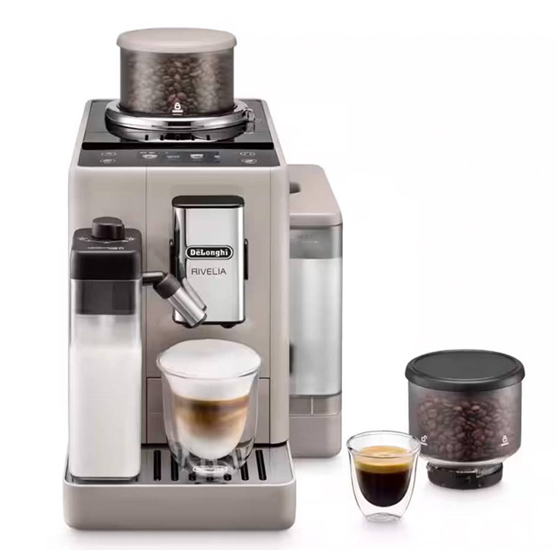 DeLonghi aparat za kavu Rivelia EXAM440.55.BG 19 bara TFT zaslon u boji od 3,5", Sandy Cream