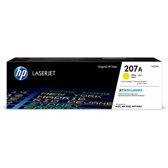 Toner HP Color LaserJet 207A Yellow P/N: W2212A