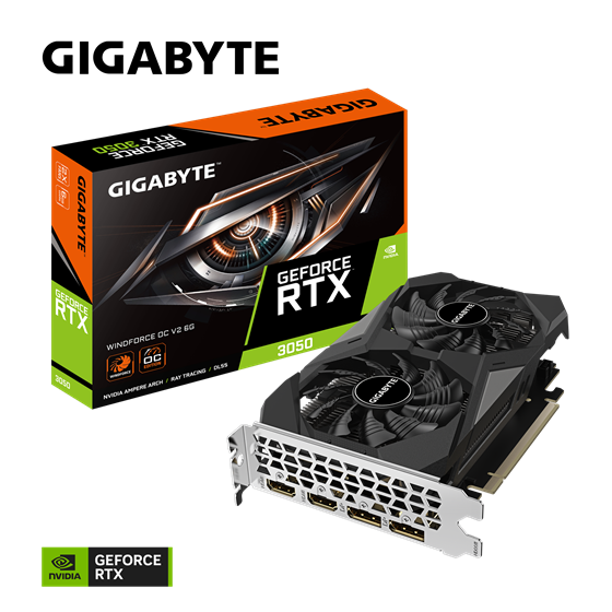 Grafička kartica Gigabyte nVidia GeForce RTX 3050 WINDFORCE OC, 6GB GDDR6, 2x HDMI,  2x DisplayPort