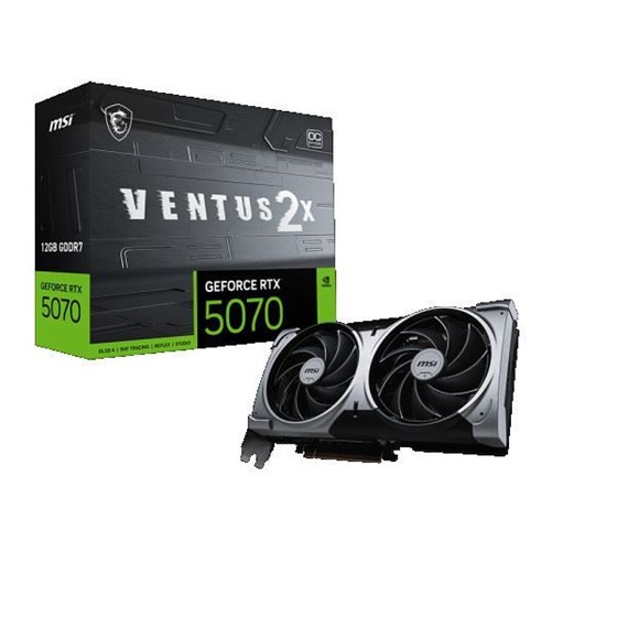 Grafička kartica MSI, nVidia GeForce RTX 5070 VENTUS 2X OC, 12GB GDDR7,  1x HDMI, 3x DisplayPort 