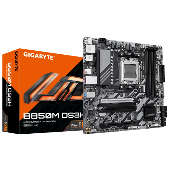 Matična ploča Gigabyte B850M DS3H, AMD B850, AM5, mATX, DDR5 