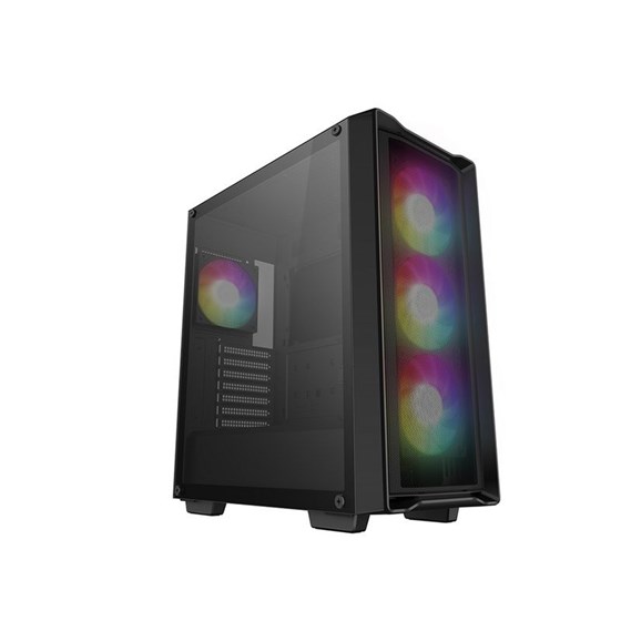 Kućište DeepCool CC560 MESH V2, ATX, Midi-Tower, ARGB, Tempered Glass, Crno, R-CC560-BKAMA4-G-2