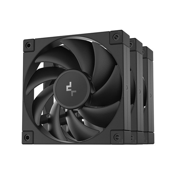 Ventilator DeepCool FD12 3-in-1, PWM, 120mm, 3 Pack, Black, R-FD12-BKNPN3-G