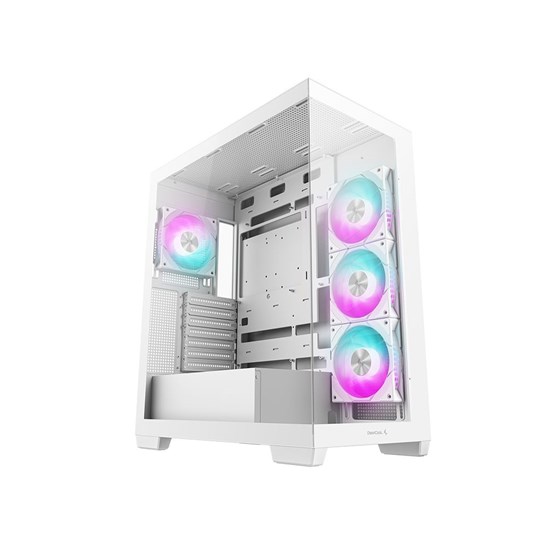 Kućište DeepCool CG580 4F WH, ATX, Midi-Tower, Tempered Glass, White, R-CG580-WHADA4-G-1
