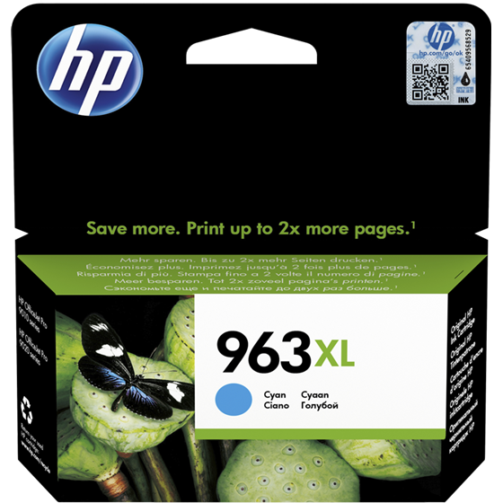 Tinta HP 963XL Cyan P/N: 3JA27AE 