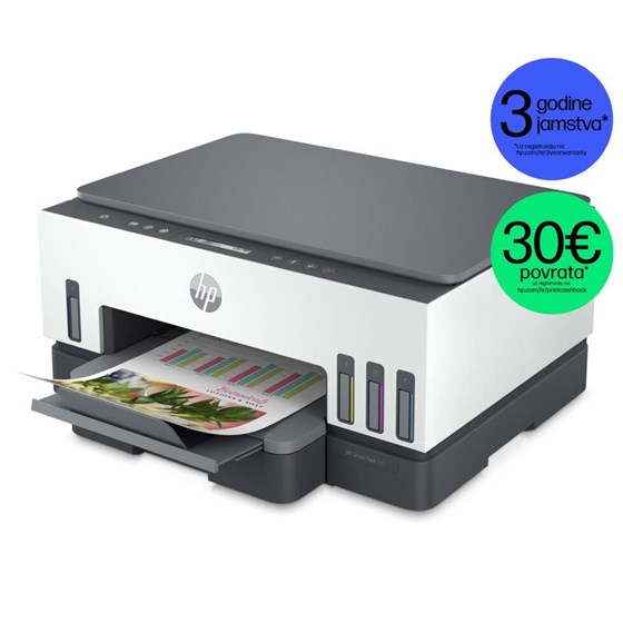 Multifunkcijski uređaj HP Smart Tank 720 ITS Wireless 4800x1200dpi brzina: 15str/min USB 2.0 Wi-Fi Bluetooth P/N: 6UU46A
