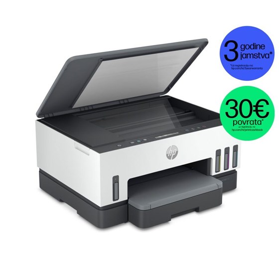 Multifunkcijski uređaj HP Smart Tank 720 ITS Wireless 4800x1200dpi brzina: 15str/min USB 2.0 Wi-Fi Bluetooth P/N: 6UU46A