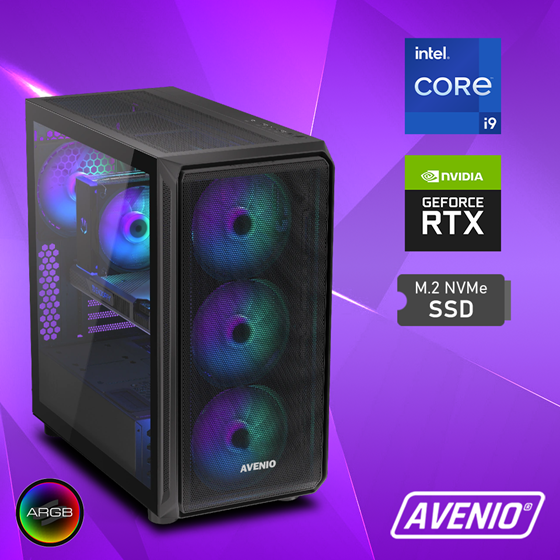 Avenio Prodigy Intel Core i9 14900K 3.20 - 6.00GHz 64GB 4TB m.2 NVMe WiFi Bluetooth W11P nVidia GeForce RTX 5090 32GB GDDR7 P/N: 02243056
