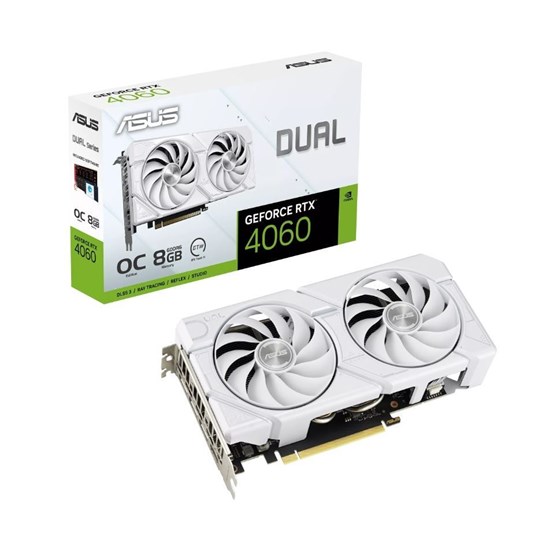 Grafička kartica Asus nVidia GeForce Dual EVO White OC Edition RTX 4060 8GB GDDR6
