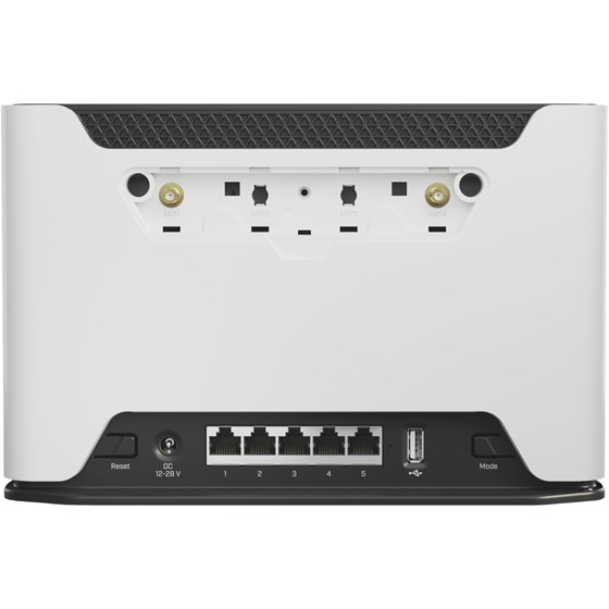 Mikrotik Chateau LTE6 Dual-Band Router, 256MB RAM, 5×G-LAN, 2.4Ghz/5Ghz 802.11a/b/g/n/ac, LTE CAT6 modem, USB, MicroSIM, PSU, tower kućište, RouterOS L4 (D53G-5HacD2HnD-TC&FG621-EA) 