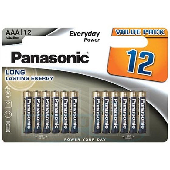 Baterije Panasonic AAA LR03EPS/12BW Alkalne Everyday Power 12 komada P/N: LR03EPS/12BW