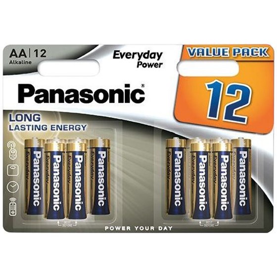 Baterije Panasonic AA LR6EPS/12BW Alkalne Everyday Power 12 komada P/N: LR6EPS/12BW