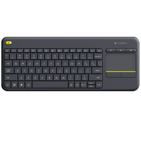 Tipkovnica Bežična Logitech K400+ Wireless Touch Crna P/N: 920-008385
