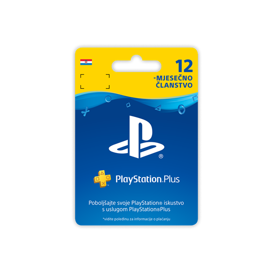 Sony PlayStation Plus Card 365 Days Hanger P/N: 9807247 
