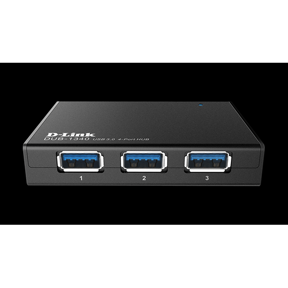 D-Link HUB USB 3.0 4-port + AC Power Supply P/N: DUB-1340/E 