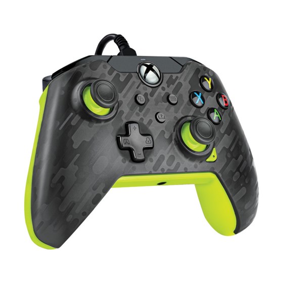 PDP XBOX WIRED CONTROLLER CARBON - ELECTRIC (YELLOW) 