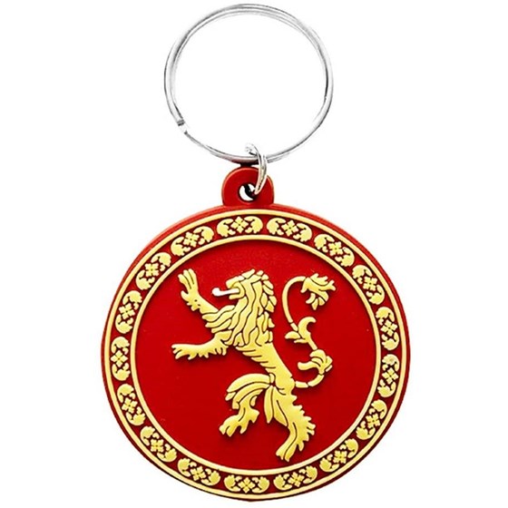 PYRAMID GAME OF THRONES (LANNISTER) RUBBER KEYCHAIN