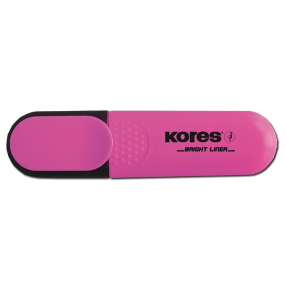 Tekstmarker Kores, Bright Liner, 0,5-5 mm, rozi