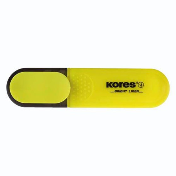 Tekstmarker Kores, Bright Liner, 0,5-5 mm, žuti